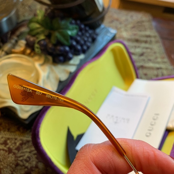 SOLD ⛔️Authentic Gucci 59 Oversized Square acetate/metal sunglasses - Picture 12 of 14